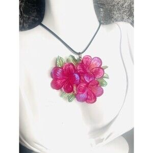Retro Style Color Shifting Floral One Of A Kind Choker 16"-Adjustable Unique